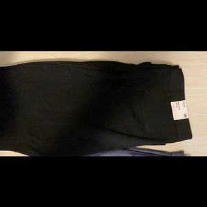 Mid rise bootcut pants in black